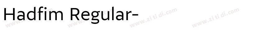 Hadfim Regular字体转换